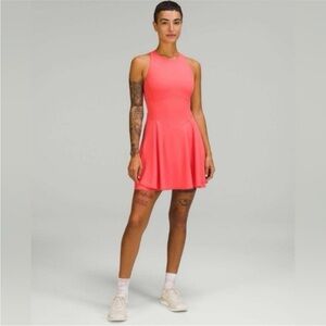 Lululemon Court Crush Tennis Dress Pale Raspberry size 8